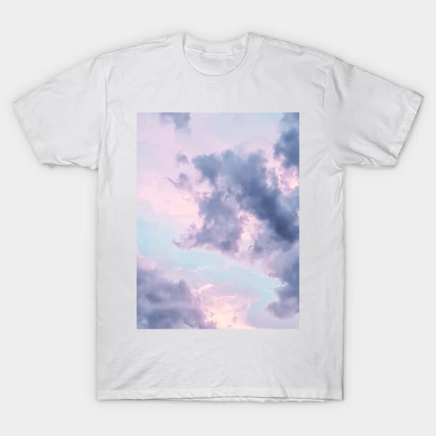 Pastel Purple Clouds T-Shirt by NewburyBoutique